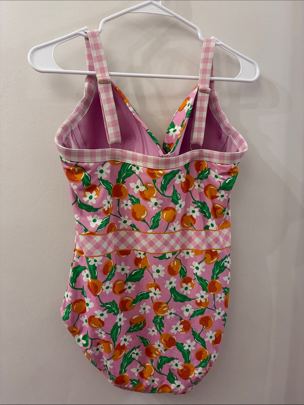 Lands End and Draper James Pink Floral One-Piece Swimsuit A size 10 D - Picture 6 of 6